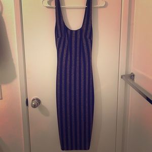 Striped dress from Fashion Nova